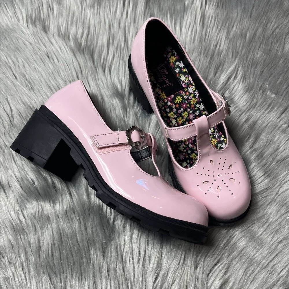 Jellypop Kids Girls Pink Patent Mary Jane Heels Size 3M